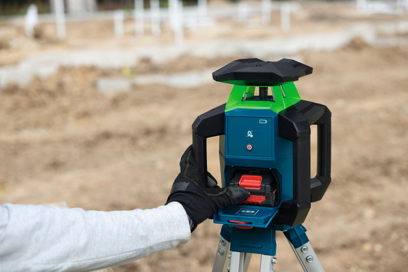 Bosch Professional GRL 18V-3-31G zöld forgólézer 18 V-os akkumulátoros szintezőműszer, 0 601 061 G00 cikkszámmal.