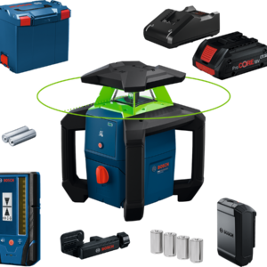 Bosch Professional GRL 18V-3-31G zöld forgólézer 18 V-os akkumulátoros szintezőműszer, 0 601 061 G00 cikkszámmal.